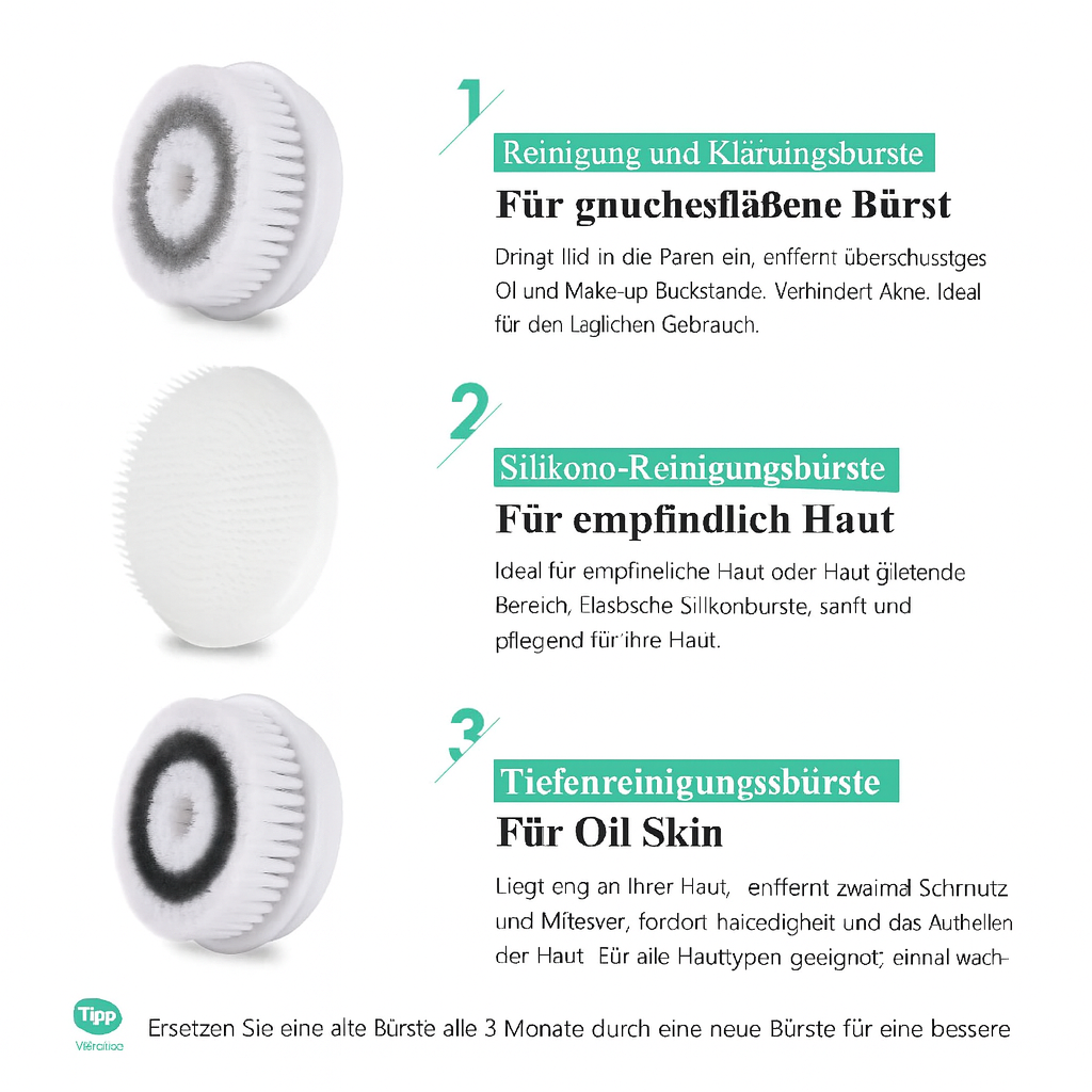 FinezoCare™ - Tiefenreinigende Gesichtsreinigungsbürste - 50% RABATT