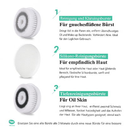 FinezoCare™ - Tiefenreinigende Gesichtsreinigungsbürste - 50% RABATT
