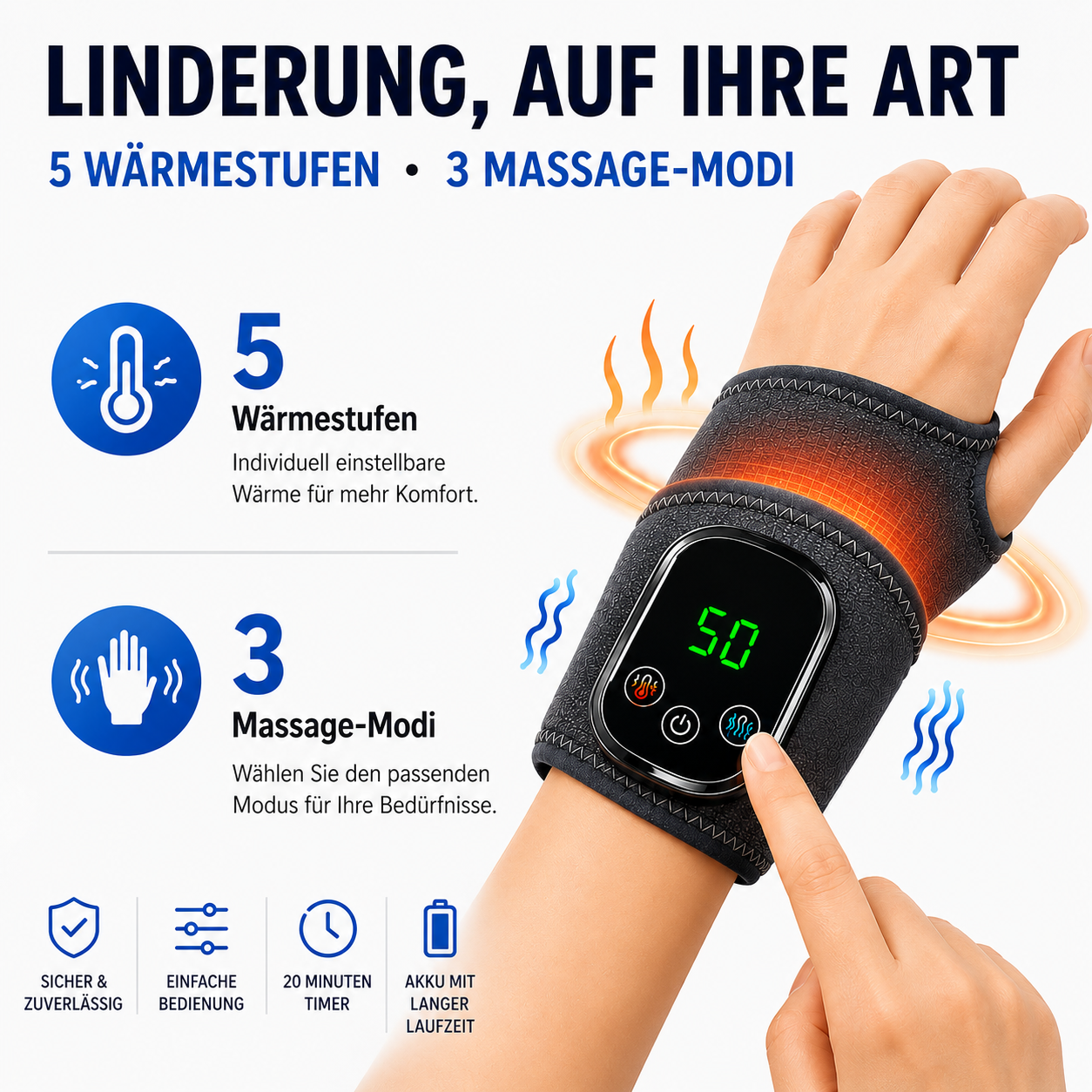Finezo Care™ - 3-in-1-Handgelenkstütze