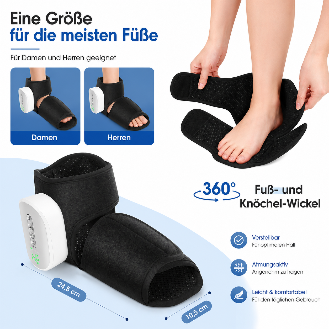 Finezo Care™ - Fußmassagegerät mit Wärme & Kompression